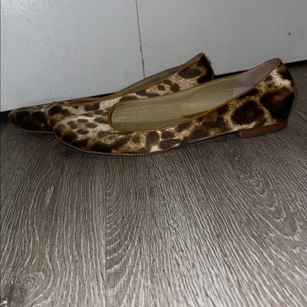 Michael Kors Animal Print ballet Flats leopard size 8 m casual business
